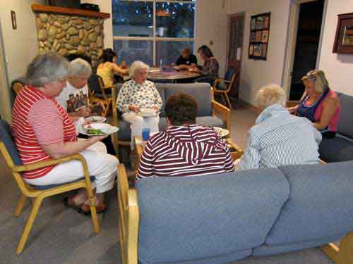 Ladies socializing